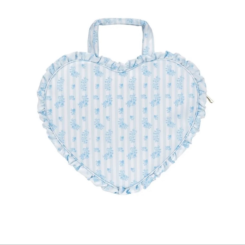 Stoney Clover Lane High Tea Printed Ruffle Fine China - Large heart purse